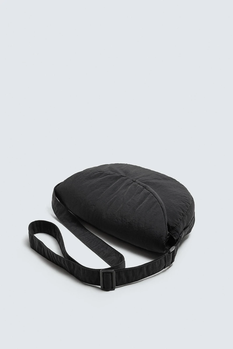 FLAP NYLON CROSSBODY BAG