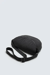FLAP NYLON CROSSBODY BAG