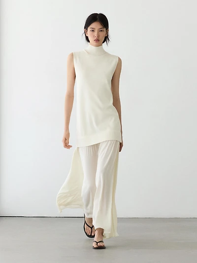 Matching knit midi dress