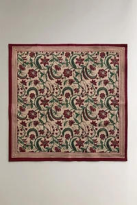 SET OF FRAMED FLORAL COTTON CHRISTMAS NAPKINS (SET OF 2)