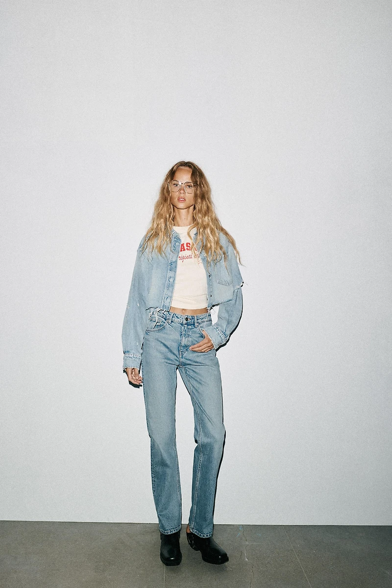 TRF HI-RISE STRAIGHT LEG JEANS