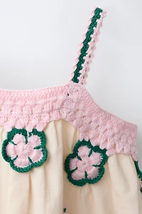 ROBE À FLEURS BRODÉES