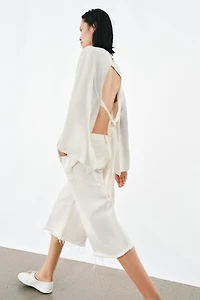 ZW COLLECTION SATIN ASYMMETRIC TOP