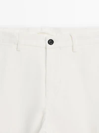 Slim fit corduroy trousers