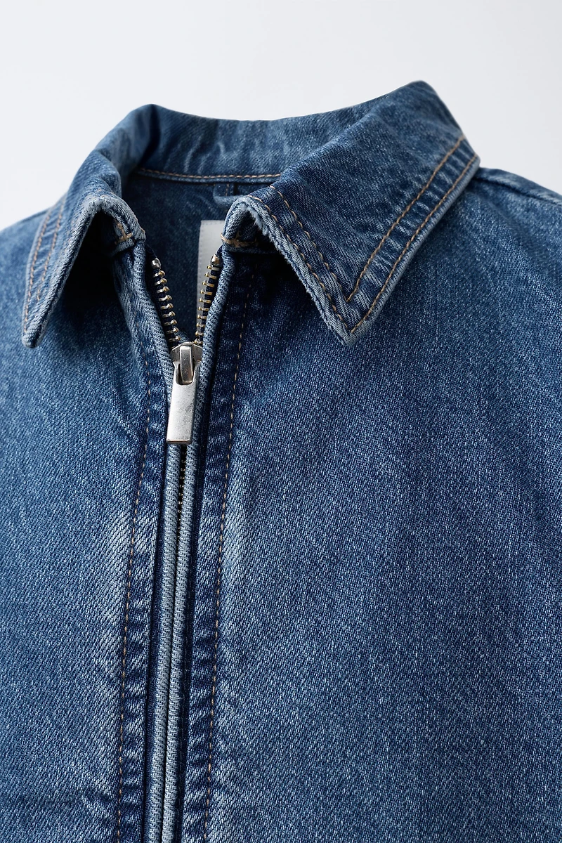 DENIM BOMBER JACKET