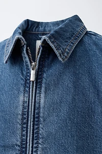 DENIM BOMBER JACKET