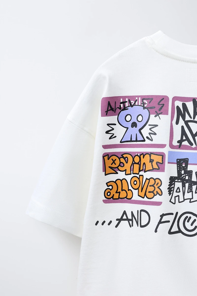 GRAFFITI PRINT T-SHIRT