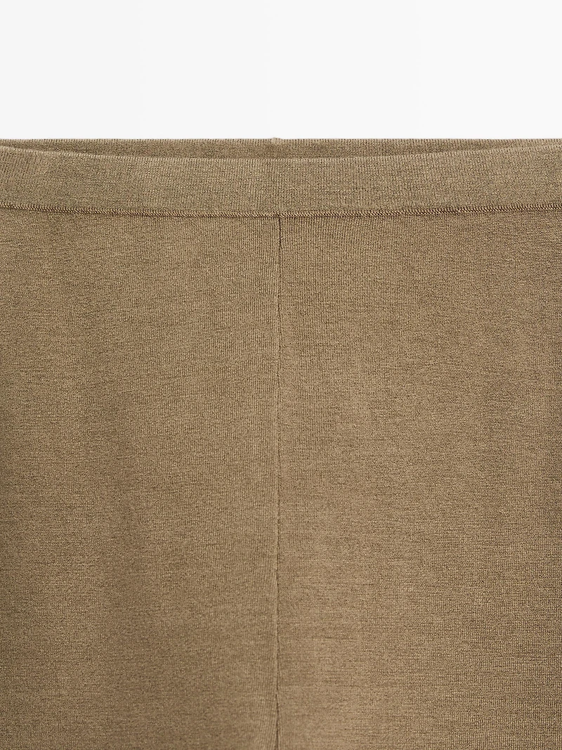 Knit silk blend leggings - LIMITED