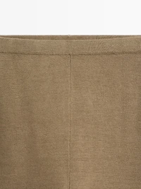 Knit silk blend leggings - LIMITED