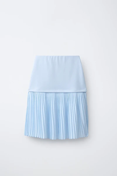 PLEATED MIDI SKIRT