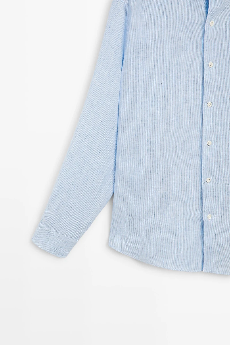 Chemise regular fit 100 % lin milleraies