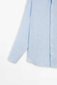Chemise regular fit 100 % lin milleraies