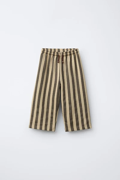 STRIPED PLUSH PANTS