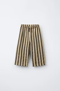 STRIPED PLUSH PANTS