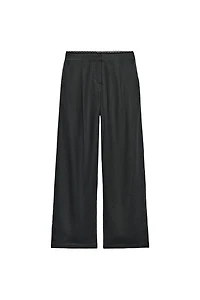 PANTALON DROIT EN LIN DENTELLE