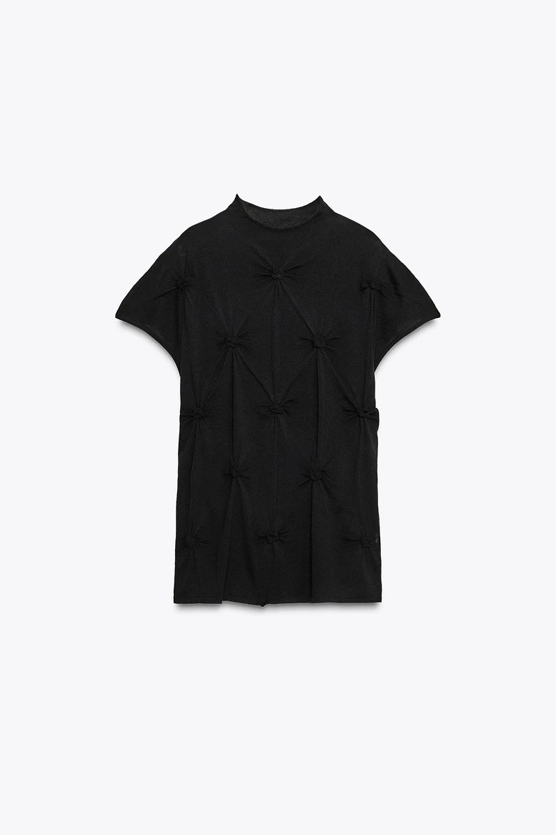 KNOTTED KNIT TOP
