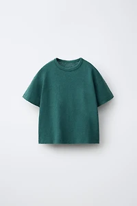COTTON AND LINEN T-SHIRT