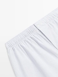 100% cotton striped boxers