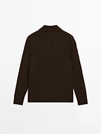 Pull col polo 100 % cachemire