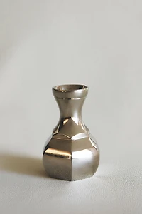SMALL GEOMETRIC BRASS VASE