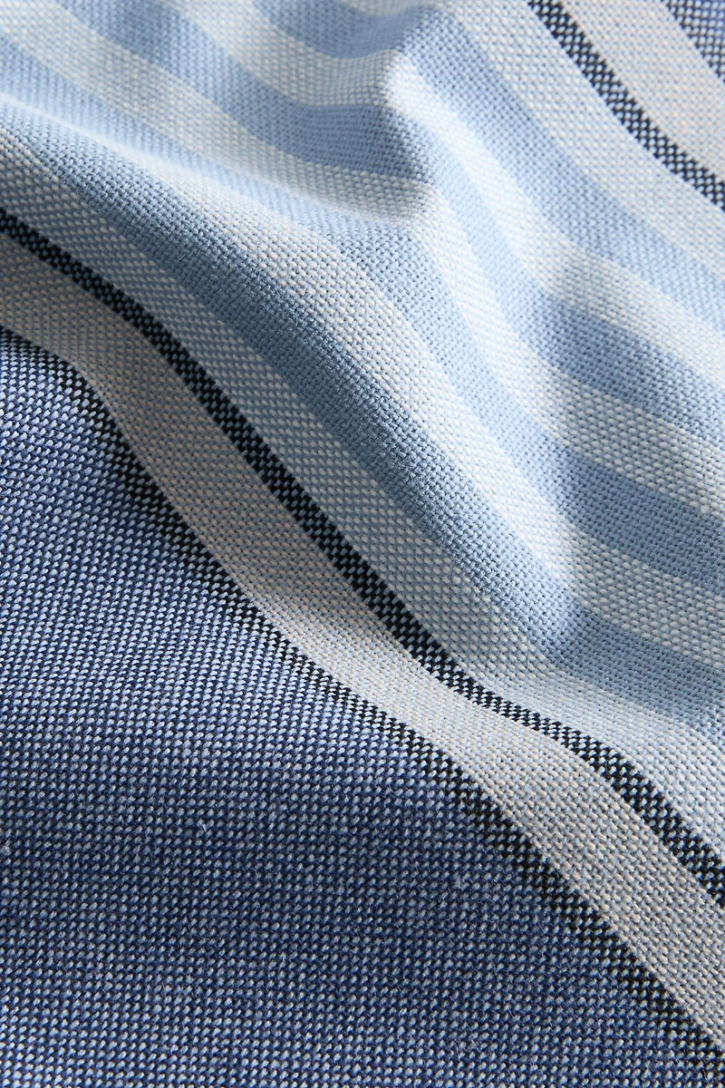 LOT DE 2 SERVIETTES DE TABLE RAYURES FIL TEINTÉ