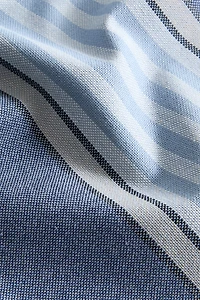 LOT DE 2 SERVIETTES DE TABLE RAYURES FIL TEINTÉ