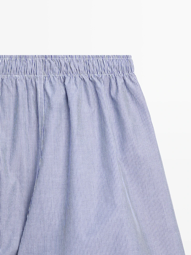 100% cotton striped boxers