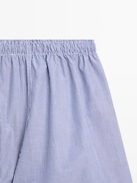 100% cotton striped boxers