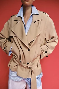 BELTED TRENCH JACKET