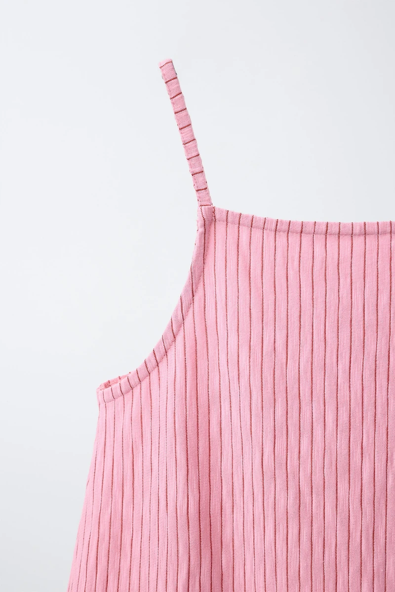 STRIPED PRINT DRESS
