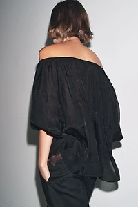 ZW COLLECTION COLD-SHOULDER TOP