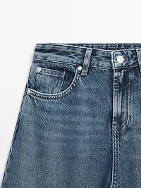 Jean barrel fit taille haute