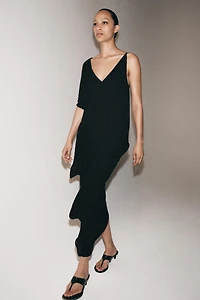 ZW COLLECTION ASYMMETRIC MIDI DRESS