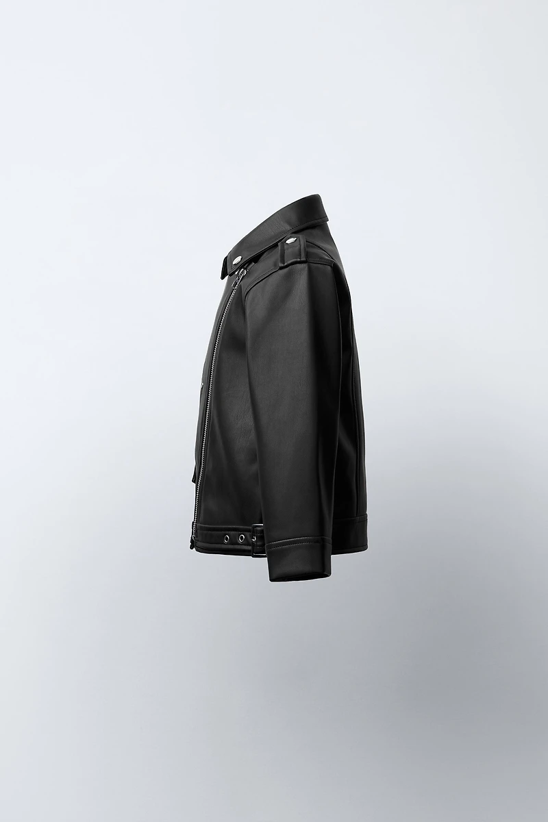 FAUX LEATHER JACKET