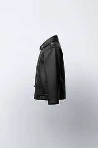 FAUX LEATHER JACKET