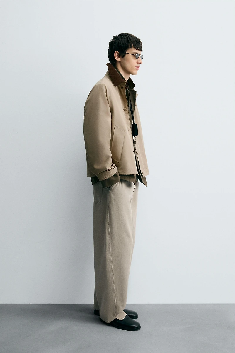 BLOUSON TECHNIQUE COL CONTRASTANT