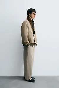 BLOUSON TECHNIQUE COL CONTRASTANT