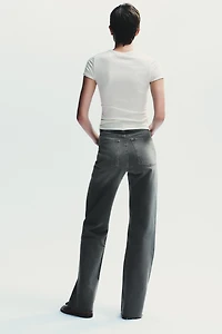 TRF HIGH WAIST WIDE LEG FULL LENGTH JEANS