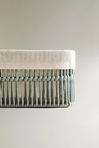 CORBEILLE RECTANGULAIRE TISSU INTÉRIEUR