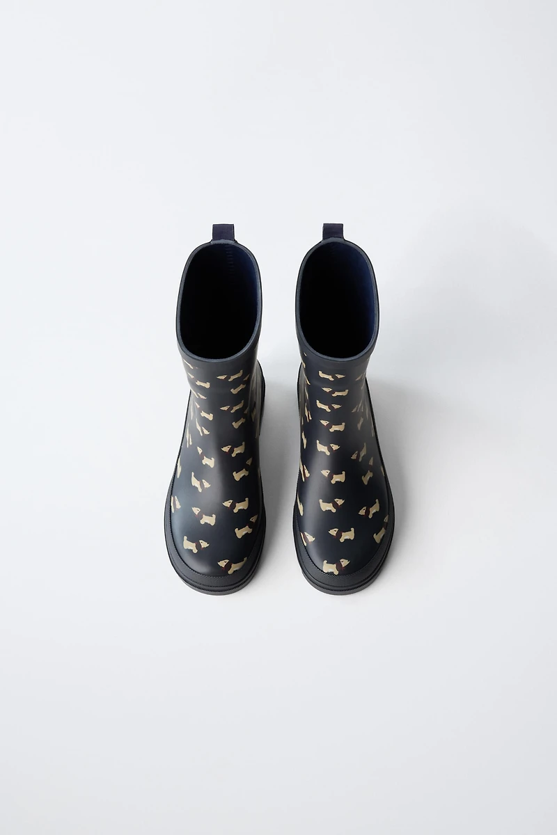 PUPPY PRINT RAIN BOOTS