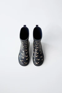 PUPPY PRINT RAIN BOOTS
