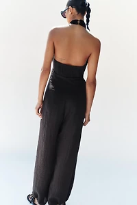 COMBINAISON LONGUE HALTER BOUFFANTE