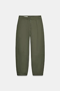 PANTALON BARREL À CHEVRONS