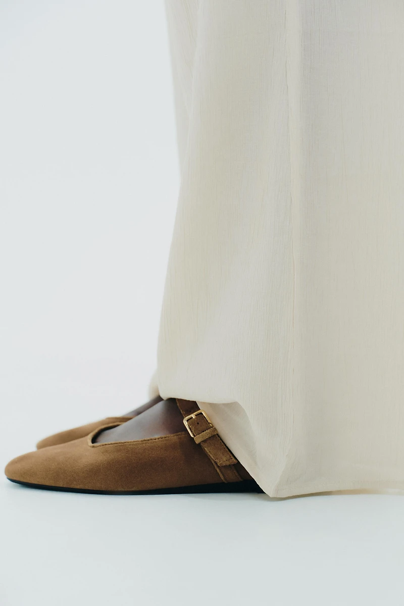SUEDE BALLET FLATS