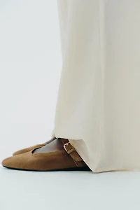 SUEDE BALLET FLATS