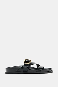 FLAT BUCKLE SANDALS