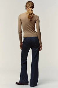 PULL AVEC LAINE À COL MONTANT