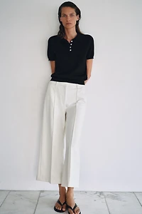 SHORT SLEEVE KNIT POLO SHIRT