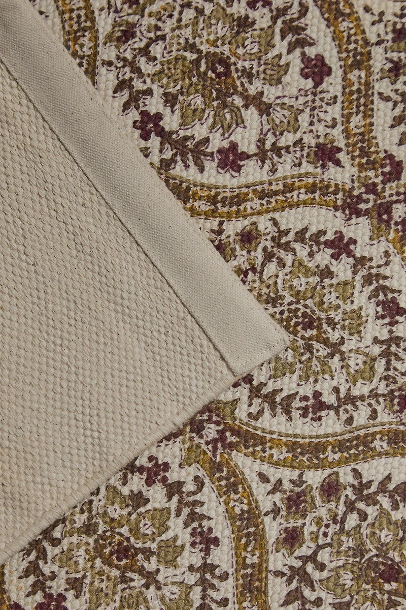 TAPIS COTON IMPRIMÉ PAISLEY