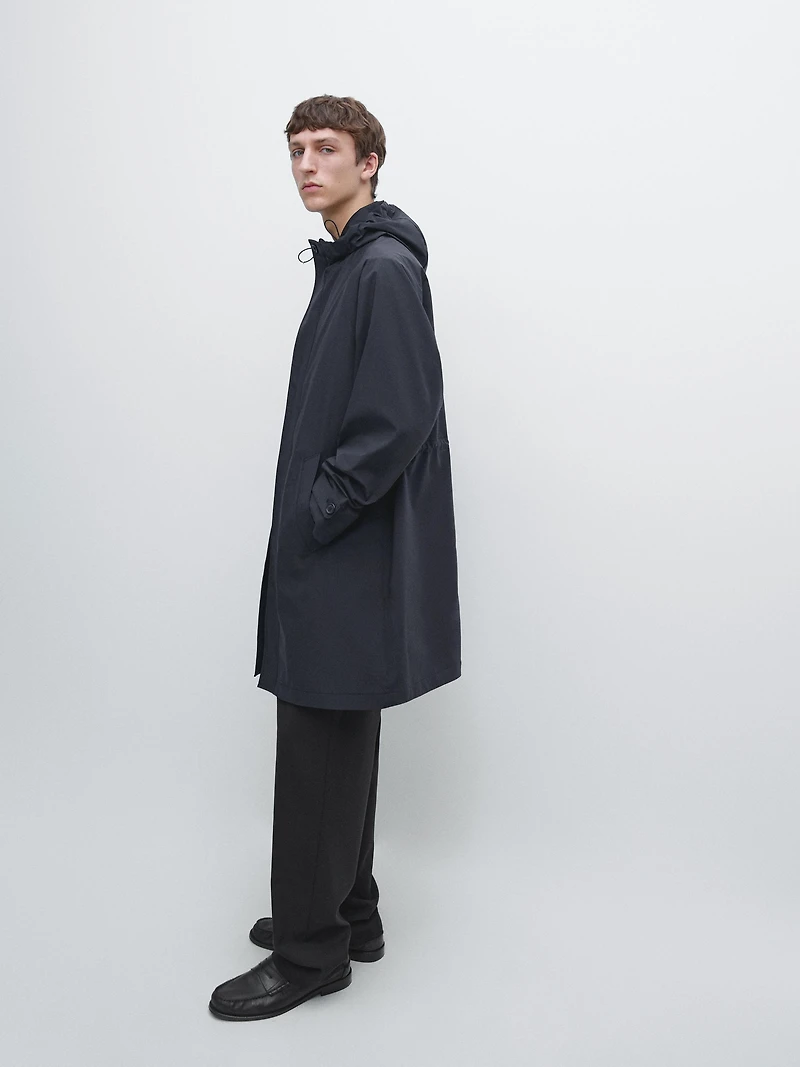 Parka longue à capuche